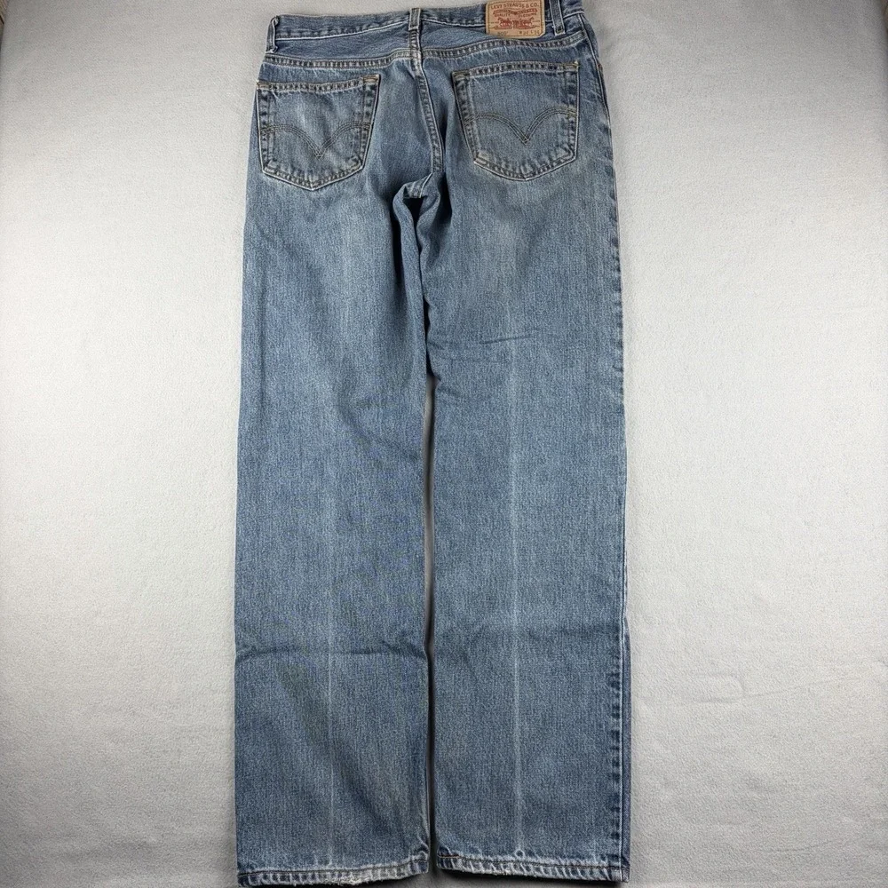 Levi's 505 Regular Fit Jeans Men's 34x34 Straight Leg Y2K Denim Good Fade